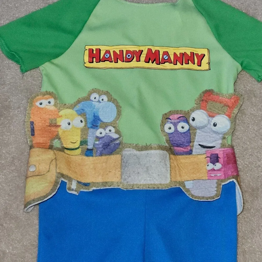 Disney Handy Manny Halloween Costume JUMPSUIT ONLY Toddler 2T READ